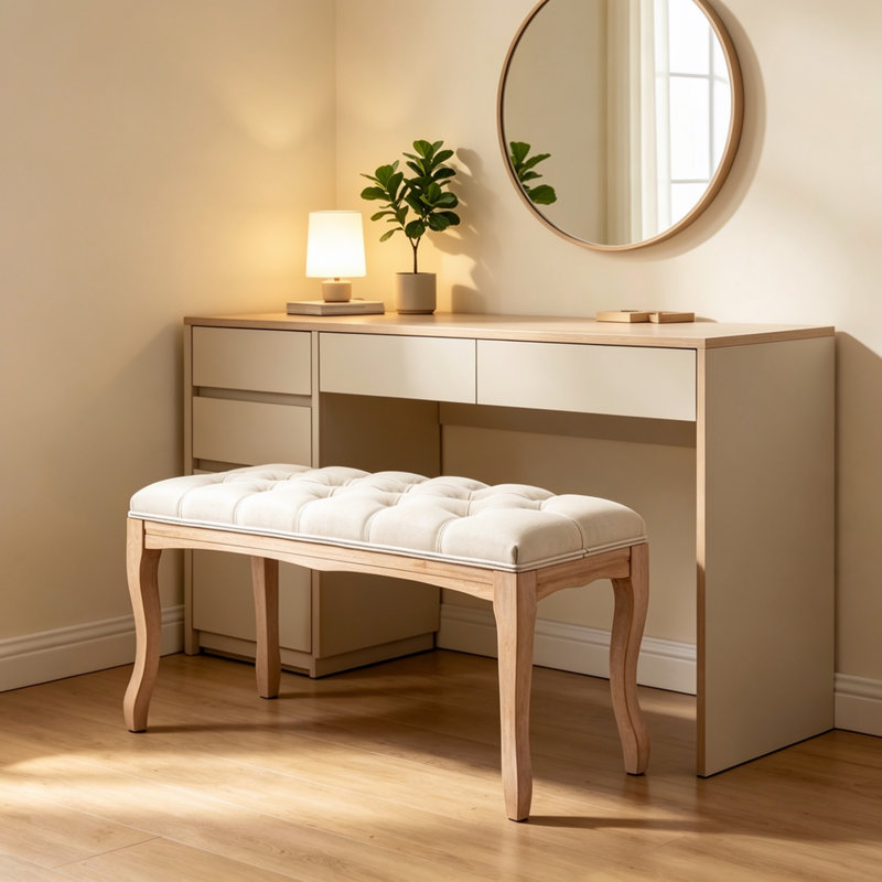 Banc 43,3 po French, Beige