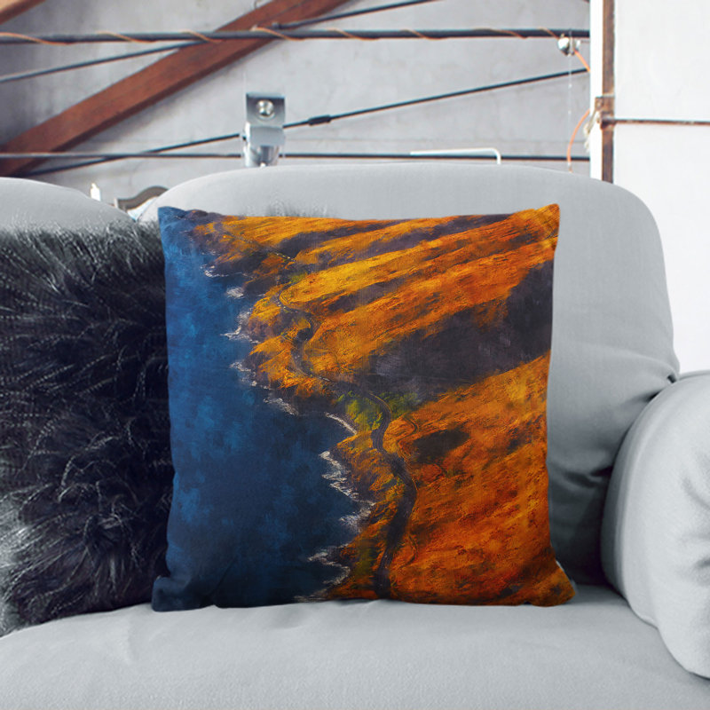Square Cushion, 55cm H x 55cm W x 20cm D, Black