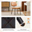 PU Leather Upholstered Side Dining Chairs Set with Backrest (Set of 4)-110573517