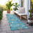 Washable Damask Indoor / Outdoor Rug-109572268