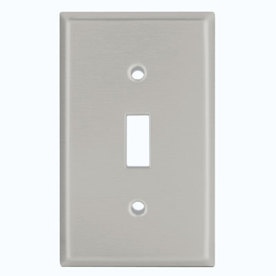No Subject 1 - Gang Toggle Light Switch Standard Wall Plate