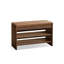Banc rembourré brun