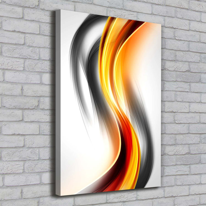 Waves Abstraction - Wrapped Canvas Print