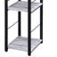Bureau avec tablette à 2 niveaux et base ouverte en métal-625108800