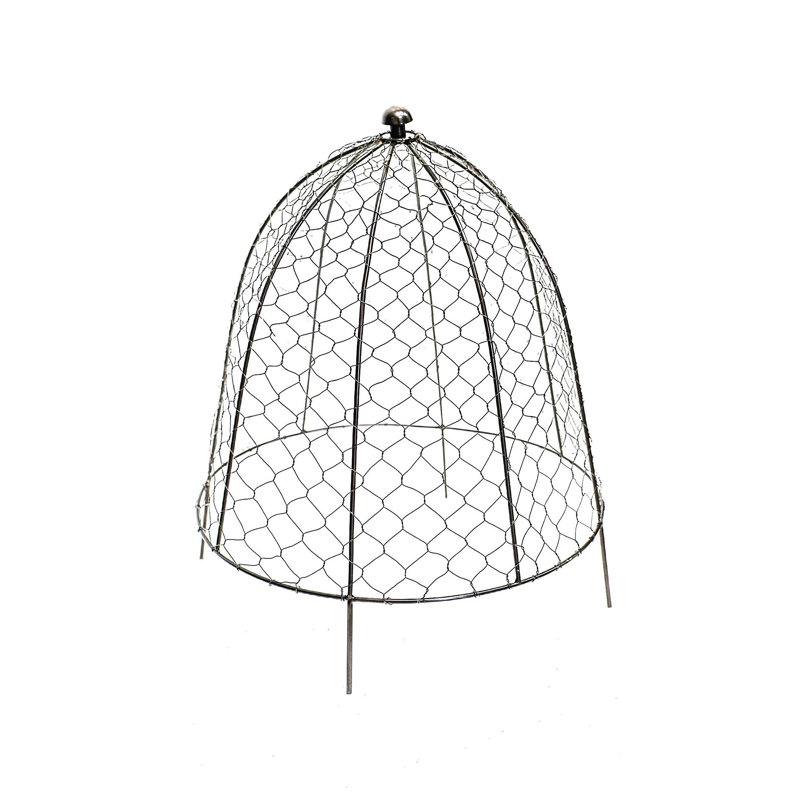 Netted Plant Protector, 48cm H x 36cm W x 14.17cm D, Zinc