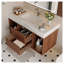 Ensemble de meuble-lavabo mural 39,4 po Mid-Century