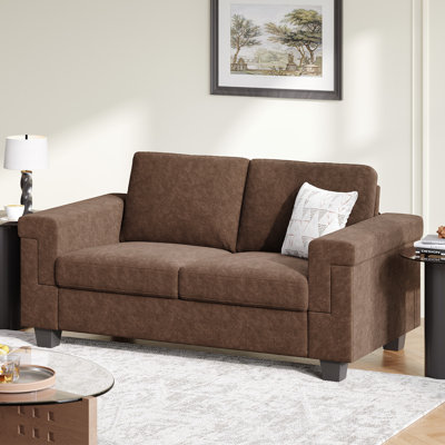 64.2” Loveseat Sofa Couches, Modern 2 Seat Sofa For Small Living Room Bedroom Office