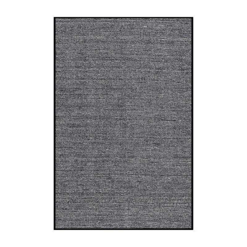 Tapis gris à motif abstrait Kucera, Rectangle 4 pi x 6 pi