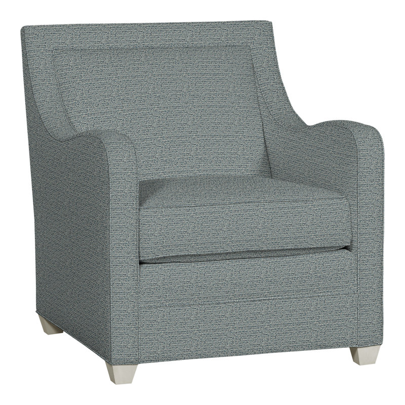 Haden Upholstered Armchair, Wrenn, Tuck Cobalt