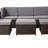 5 - Person Outdoor Wicker Patio Conversation Furniture Set With Storage Table-125039501