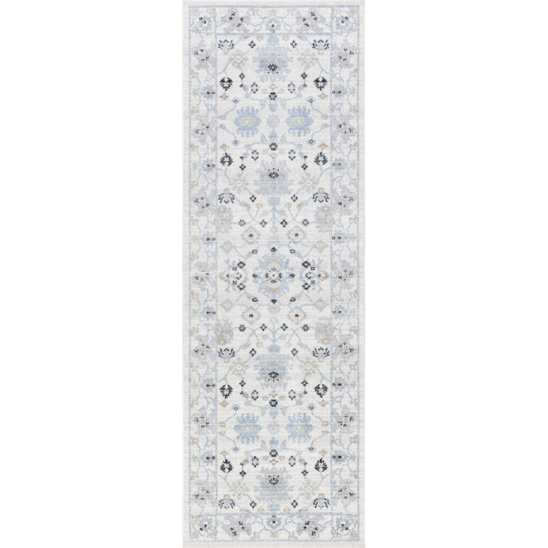 Bridie Medallion Machine Washable Area Rug, Runner 2'6" x 8'