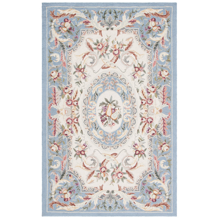 Brayton Hand Hooked Wool Floral Rug