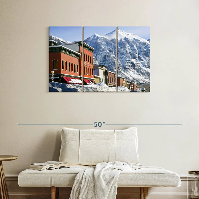 Village d'hiver Rureau Telluride, H 24 po x l 38 po