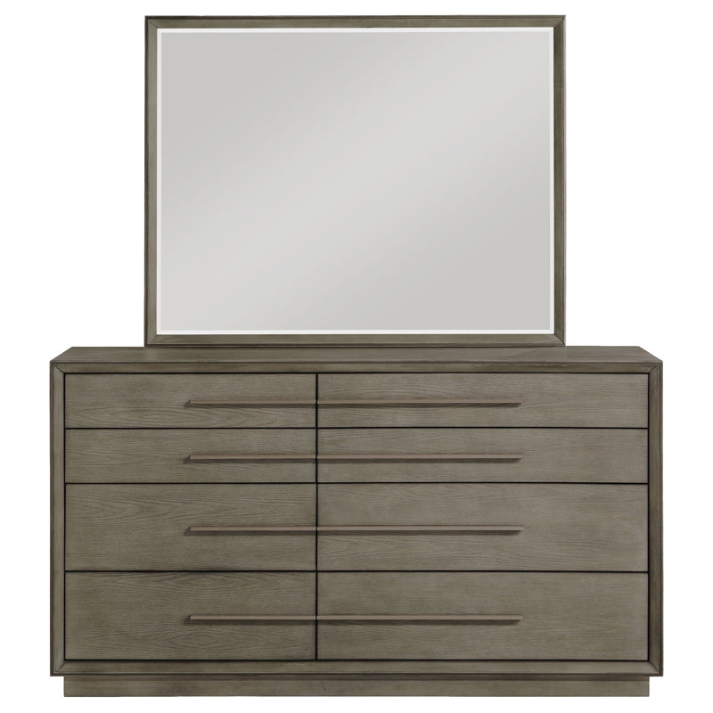 Commode 8 tiroirs avec miroir