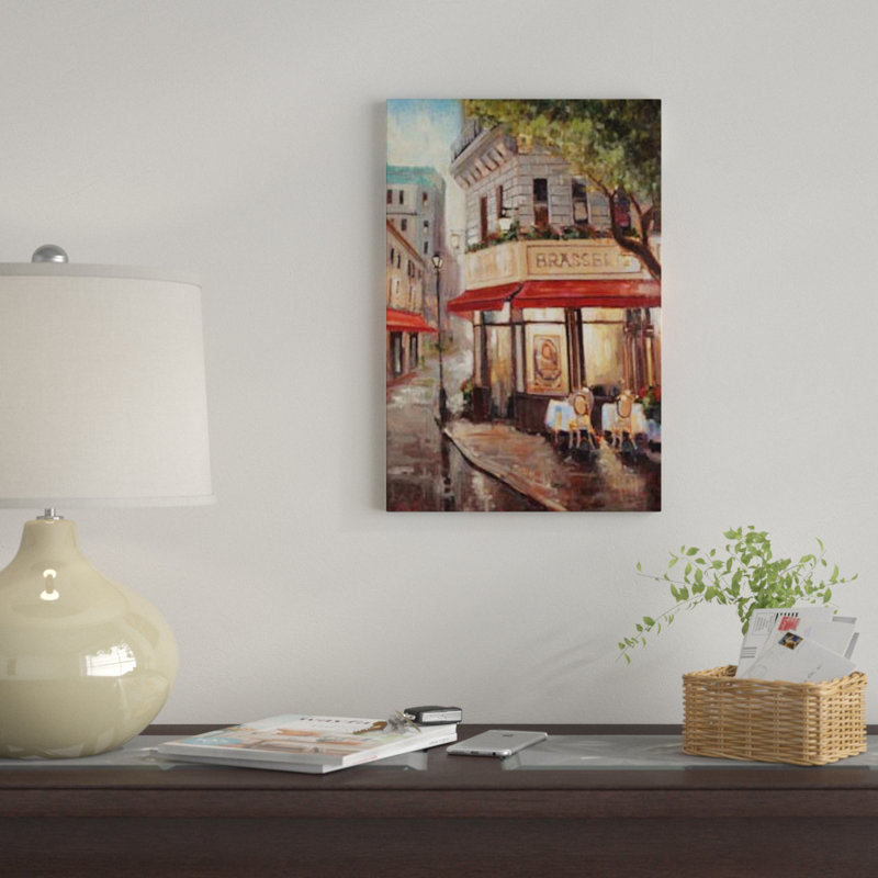 « parisian à la toile », impression sur toile, H 18 po x l 12 po x P 1,5 po, Toile tendue