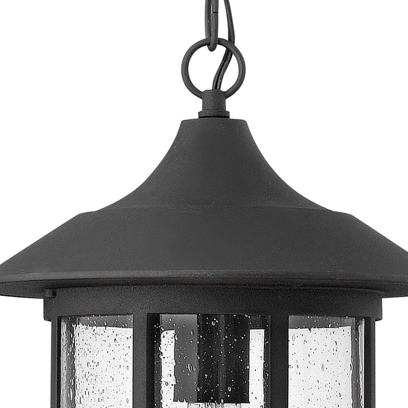 Freeport 1-Light Outdoor Hanging Lantern, Incandescent, Oil Rubbed Bronze