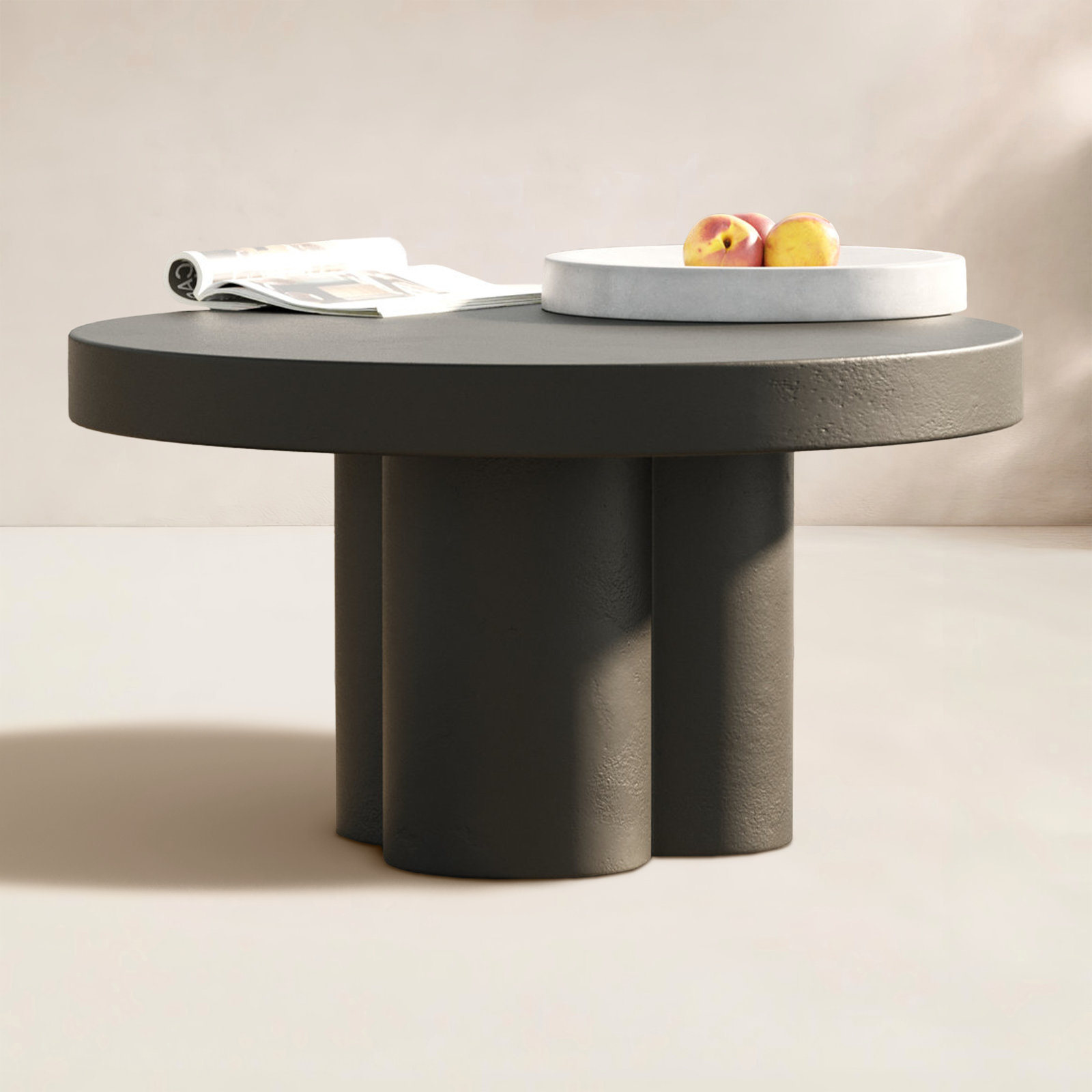 Kenneth 30" Patio Table, Black