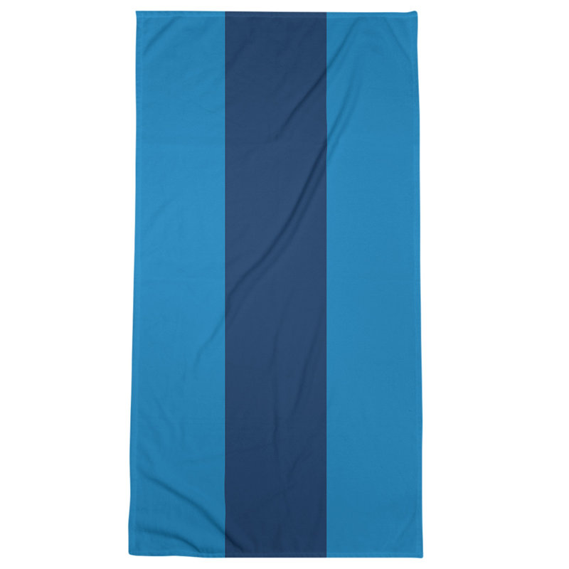 Beach Towel, Powder Blue/Navy