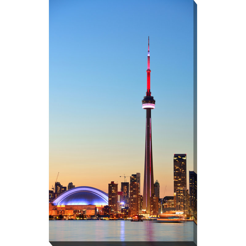 Tour de la nc, toronto ii-reproduction de photo sur toile tendue, H 60 po x l 36 po x P 1,5 po