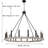16 - Light Dimmable Wagon Wheel Chandelier