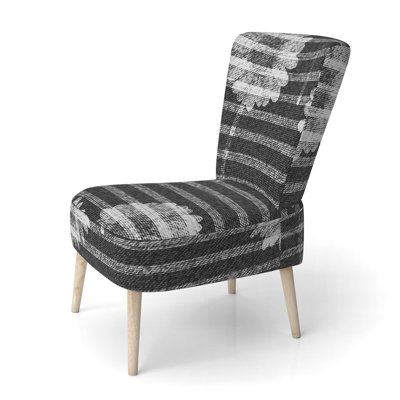 Chaise d'appoint rembourrée White Flower