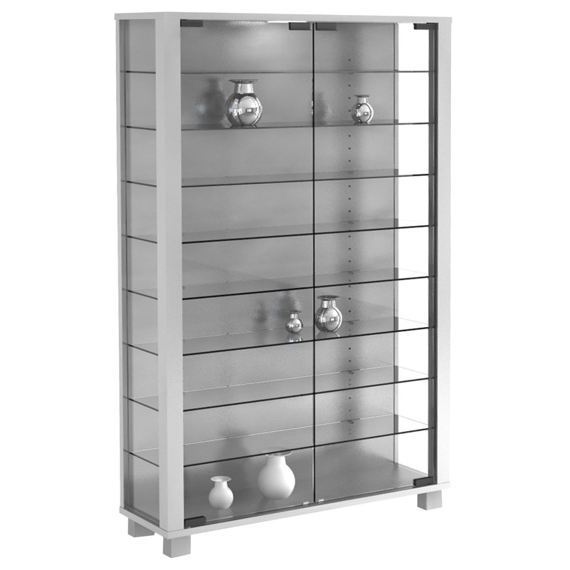 Vanda Display Cabinet, Silver