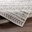 Black Modern Outdoor Rug, Geometric Stain Resistant Easy to Clean Rug For Patio, Balcony, Decks & Garden-130X180