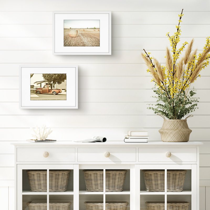 Picture Frame Wall Set with Polished Plexiglass, 12" W x 16" H, White