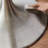 Retro-Inspired Round Solid Wood Dining Table