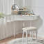 Modern Corner Makeup Vanity Desk With Large Storage