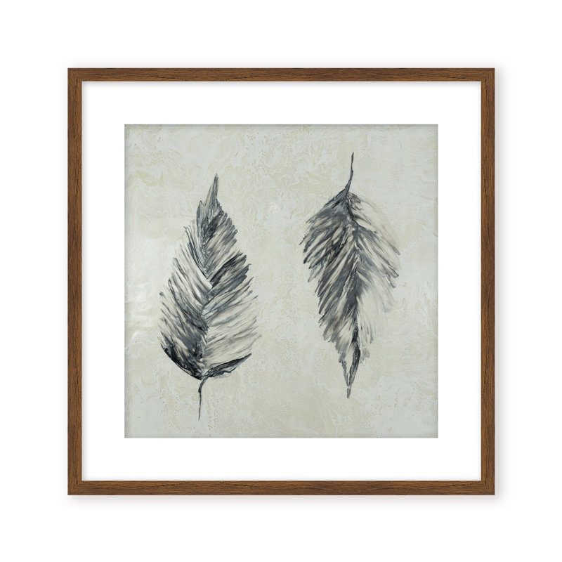 Nature Inspired "Silver Foliage" Canvas Wall Art By , 12" H x 12" W x 2.375" D, Framed Canvas, White