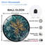 Horloge murale horloge murale en verre 12 po
