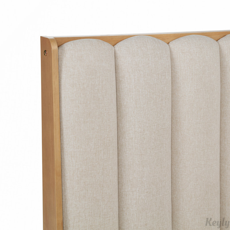Tête de lit tapissier en bois, Très grand