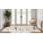 Washable 4x12 Wide Area Rug: Hallway Soft Floral Scalloped Carpet Water Resistant Non-Slip Runner Rug for Entryway Kitchen Dining Room Low Pile Floor Mat for Living Room Bedroom Nursery(4x12,Cream)-331089048-302078922