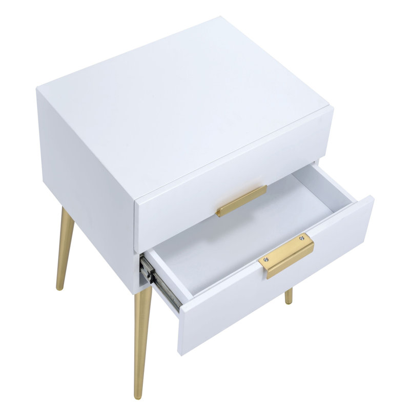 Table d'appoint avec 2 tiroirs