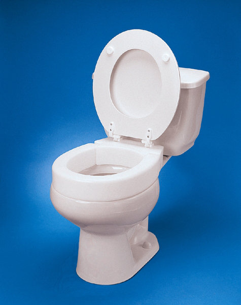 Standard Hinged Raised Toilet Seat Extension