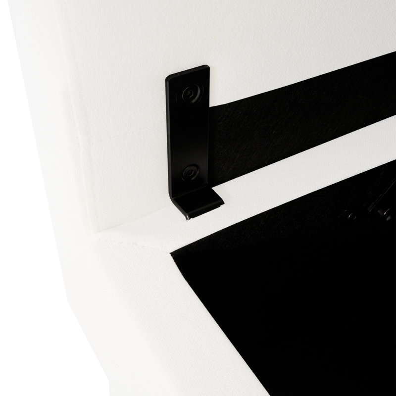 Nahim  Ottoman Module for Modular Sectional Sofa, Storage Ottoman Footrest and Square Seat Cube, White