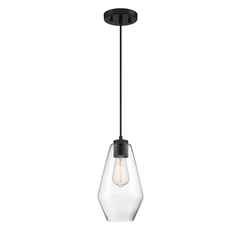 Longshore Tides Boyter Coal With Clear Pendant Light