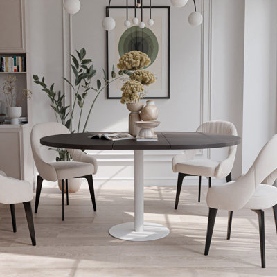Extendable Round Dining Table