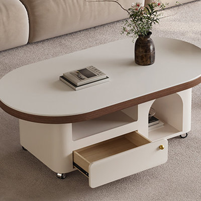 Modern movable stone slab coffee table