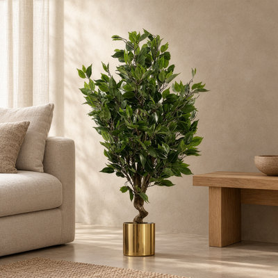 Faux Palm and Foliage Tree Plant