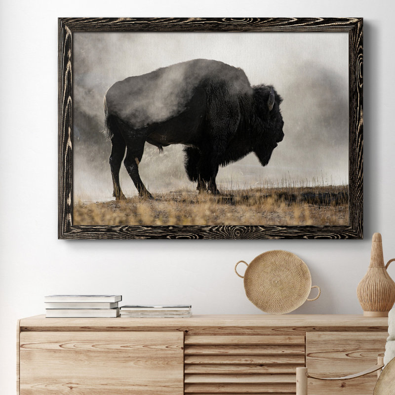 Geyser Basin - Impression sur toile, H 31,5 po x l 23,5 po x P 1,5 po, Noir