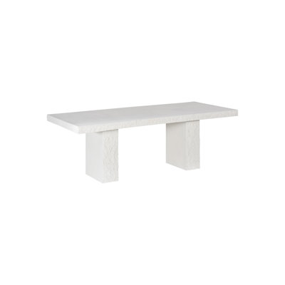 Table de salle à manger Robusto, pierre blanche