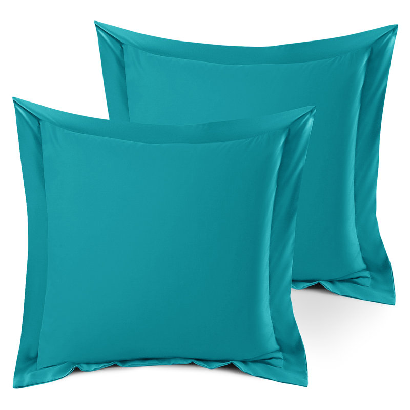Taie décorative 100% polyester , 18 po x 18 po, Bleu sarcelle