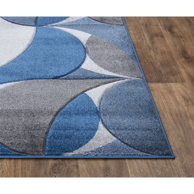 Astrit Abstract Area Rug, Runner 60 x 220cm
