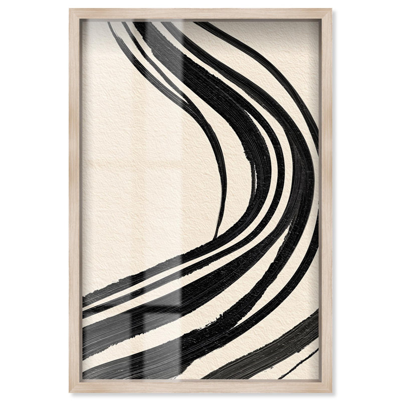 Décoration murale Minimalist Mark II Shadowbox par Art Remedy, cadre blond, 17 x 25, H 25 po x l 17 po, Cadre blond