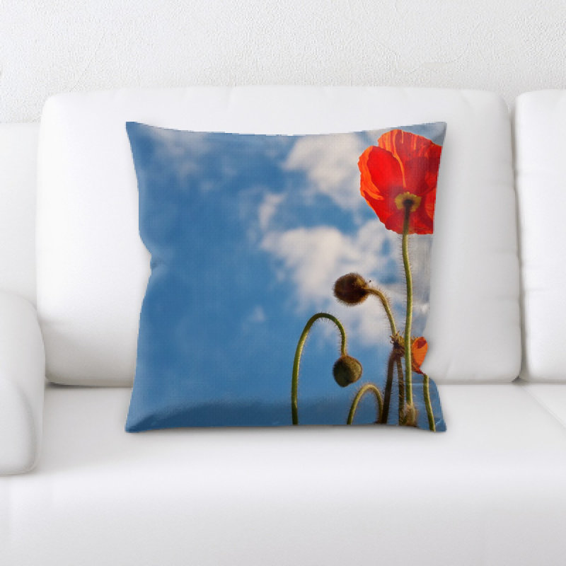 Poppy Throw Pillow