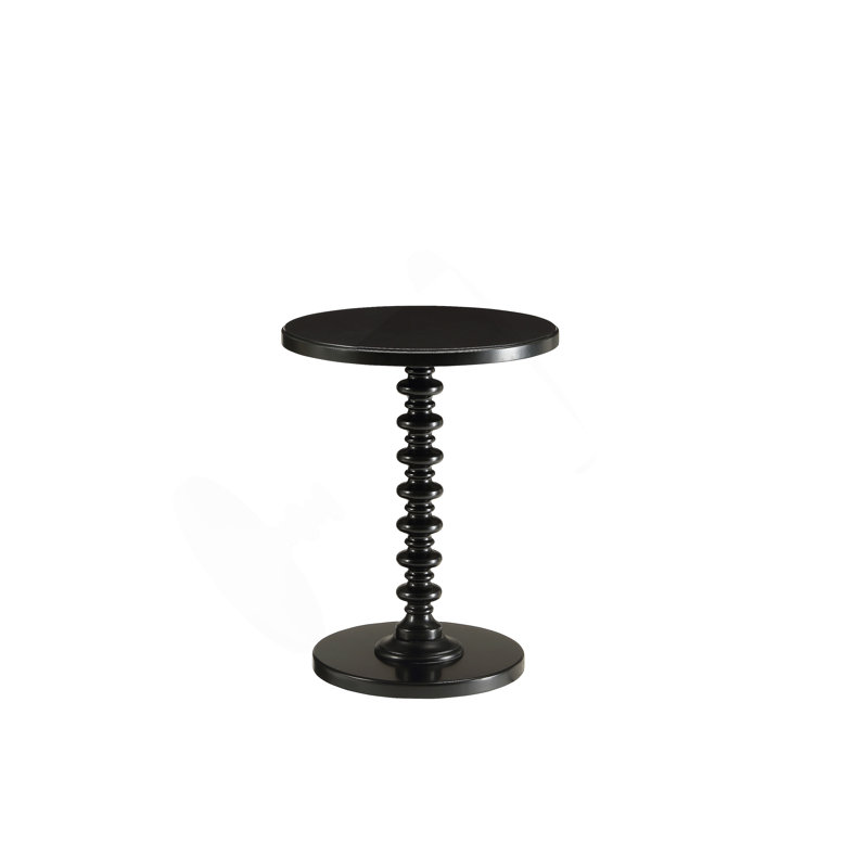 Acton Black Finish Accent Table