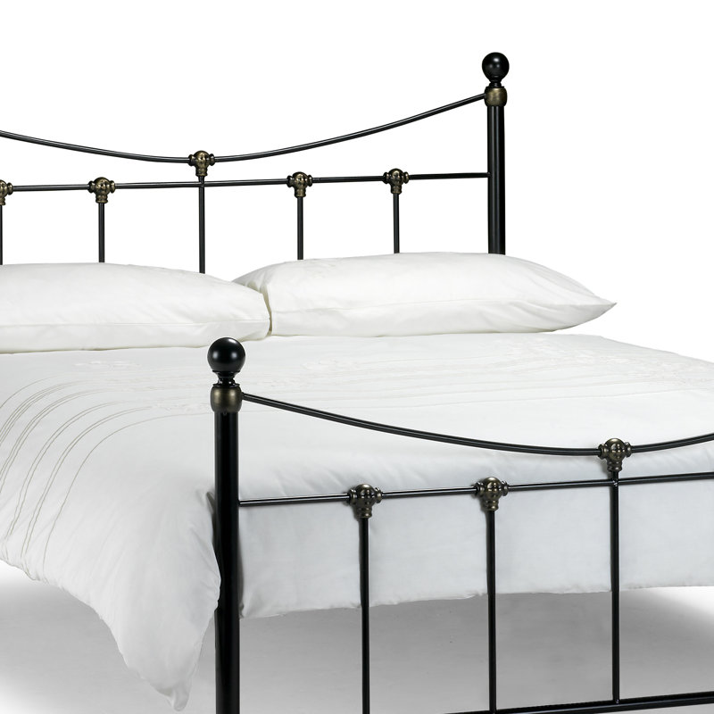 Marienville Metal Bed, Single (3'), No Mattress, Stone White