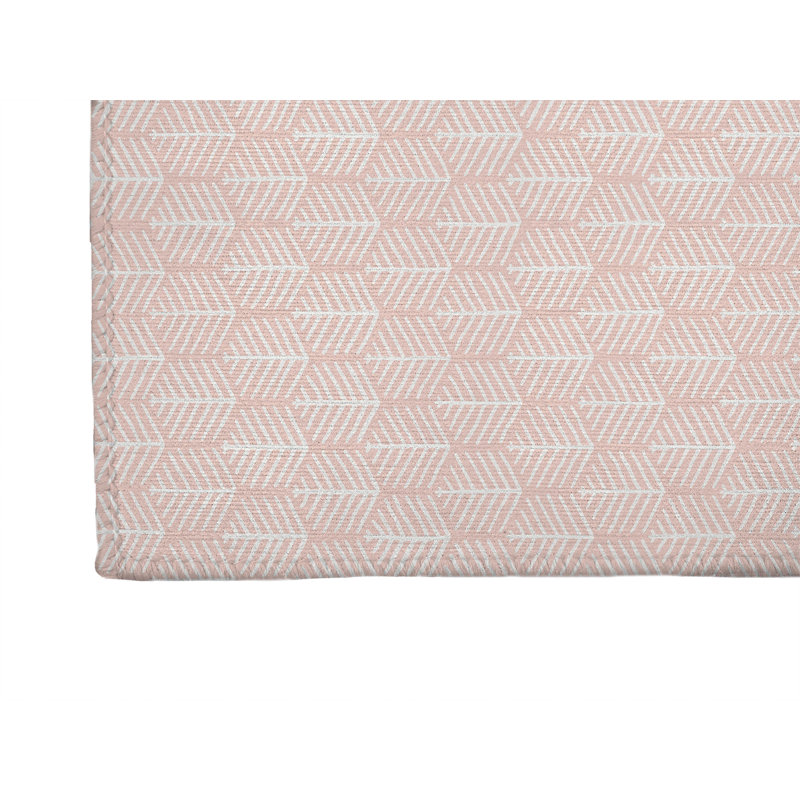 Tapis de cuisine antidérapant léger Stitch Patch, Rose, Rectangulaire 2 pi x 3 pi